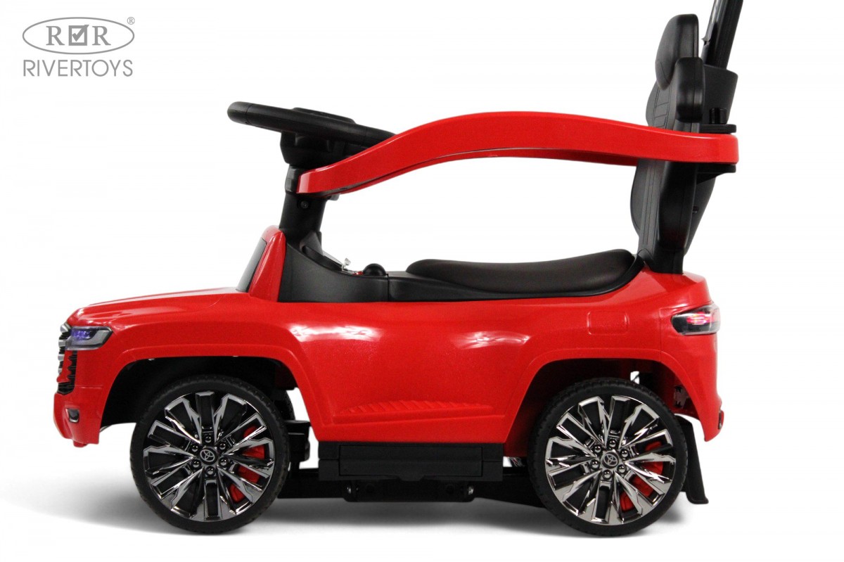 Каталка детская RiverToys Toyota Land Cruiser 300 / Z002ZZ-B (красный) — фото 4