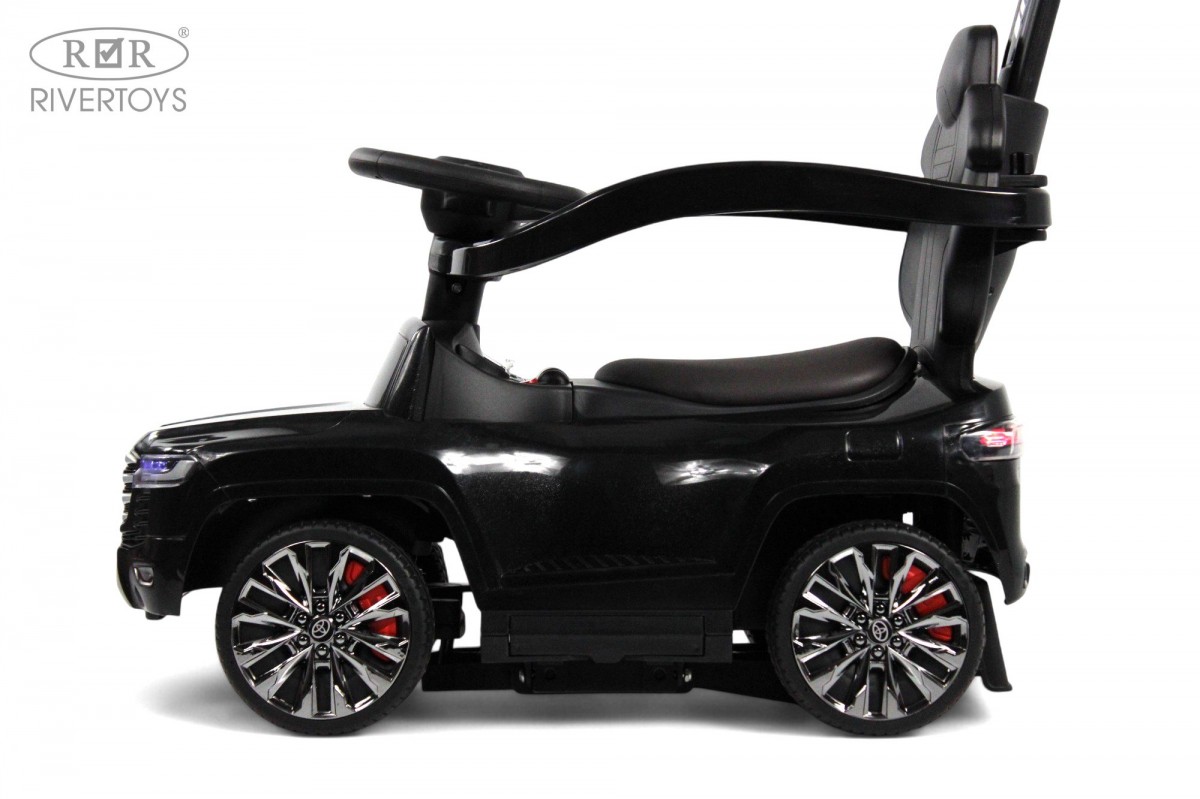 Каталка детская RiverToys Toyota Land Cruiser 300 / Z002ZZ-B (черный) — фото 6