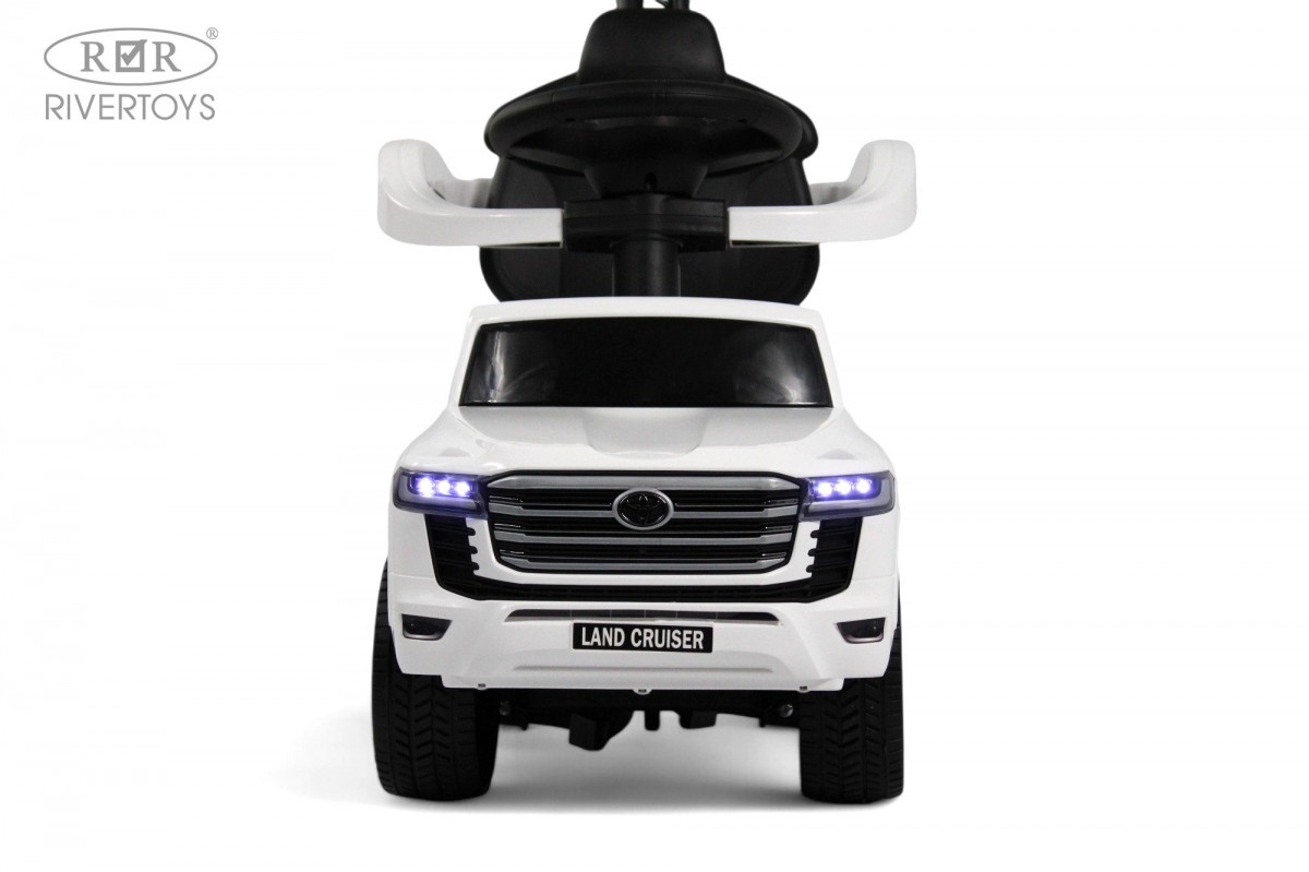 Каталка детская RiverToys Toyota Land Cruiser 300 / Z002ZZ-C (белый) — фото 5