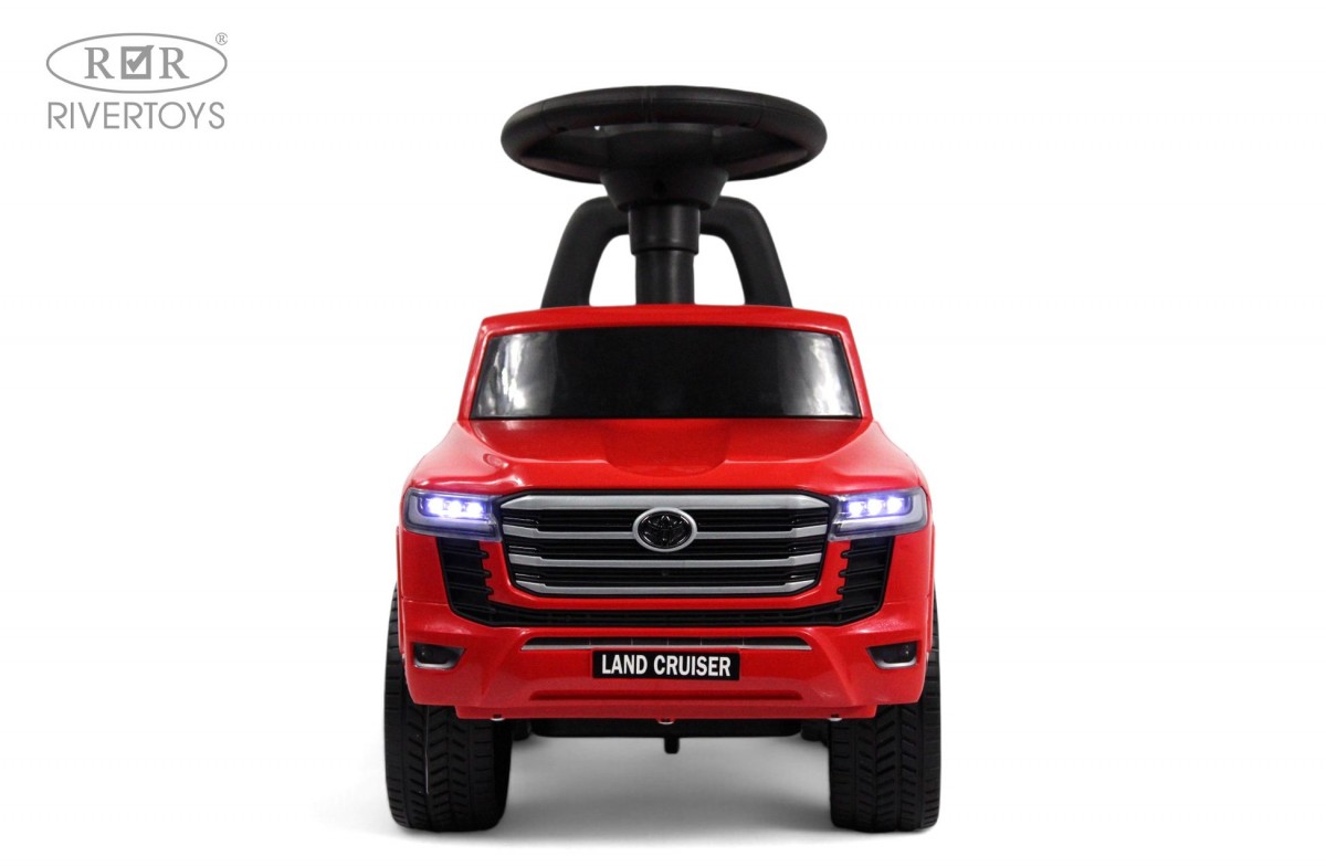 Каталка детская RiverToys Toyota Land Cruiser 300 / Z002ZZ-D (красный) — фото 4
