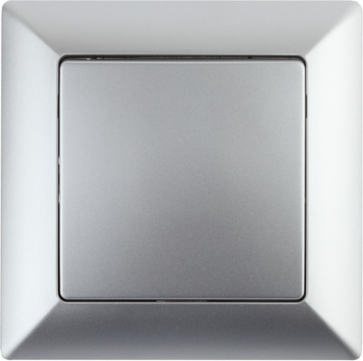 Выключатель INTRO Solo 4-101-03 / Б0053544 (алюминий) - 