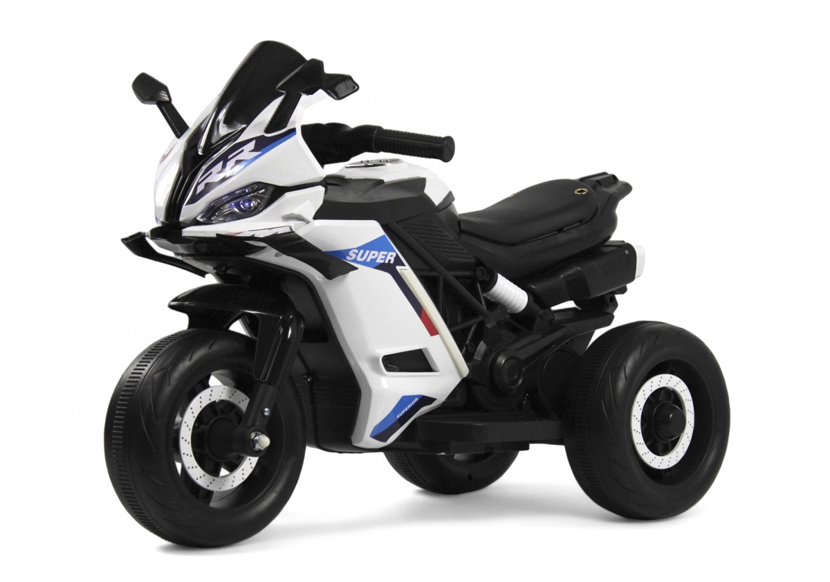 Детский мотоцикл RiverToys K002PX-A (белый)