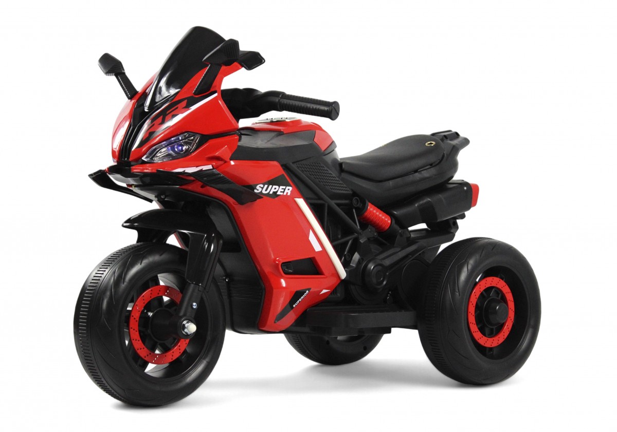 Детский мотоцикл RiverToys K002PX-A (красный)