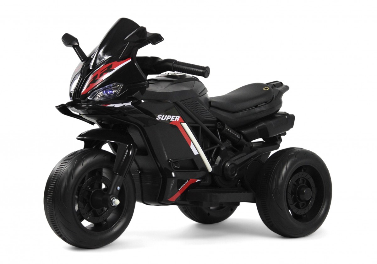 Детский мотоцикл RiverToys K002PX-A (черный)