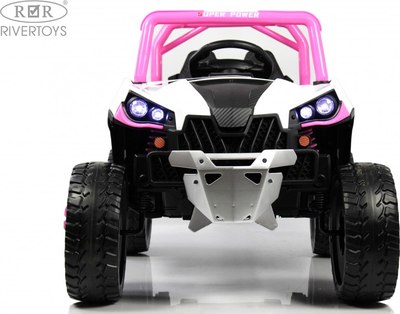 Детский автомобиль RiverToys F888FF (розовый)