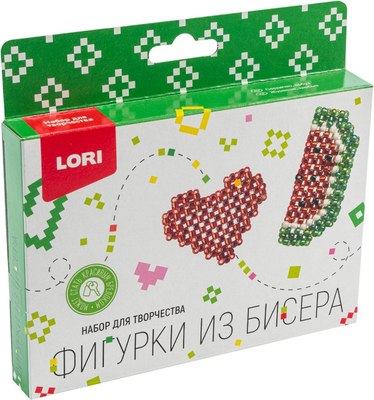 

Набор для плетения, Фигурки из бисера. Сердечко, арбуз / Бис-104