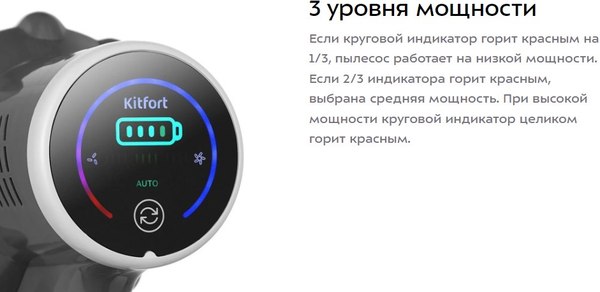 Вертикальный пылесос Kitfort КТ-5341