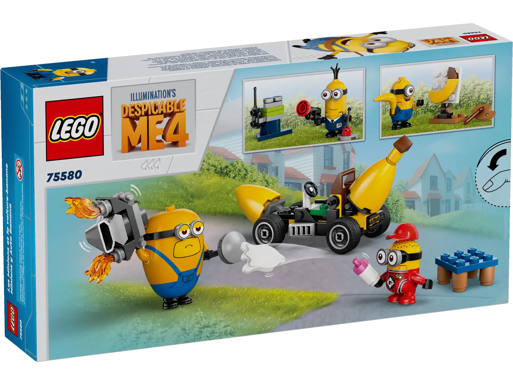 Конструктор Lego Minions Миньоны и машина-банан 75580