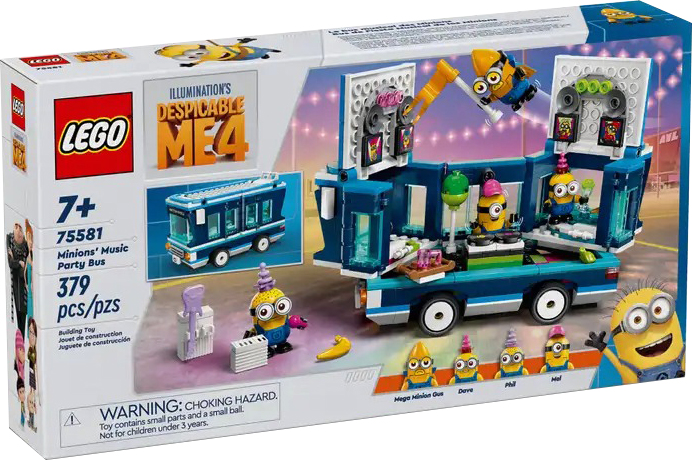 Конструктор Lego Minions Музыкальный автобус миньонов 75581