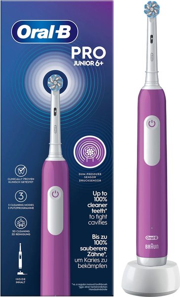 Электрическая зубная щетка Oral-B Pro Junior 6+ Purple