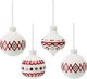 Набор елочных игрушек Tkano New Year Essential Festive embroidey / TK24-NY_DEC0023 - 