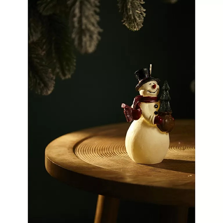 Свеча Tkano New Year Essential Festive snowman / TK24-NY_CND0009