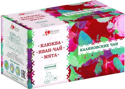 

Чайный напиток, Иван-чай, мята, клюква