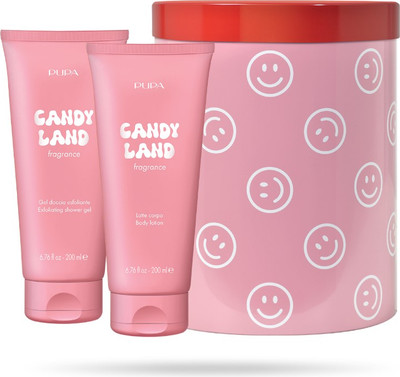 

Набор косметики для тела, Happy Box Kit Candy Land Молочко для душа+Молочко для тела