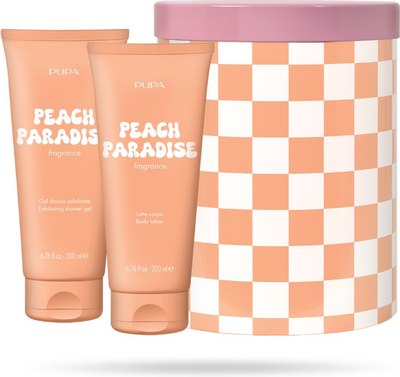 

Набор косметики для тела, Happy Box Kit Peach Paradise Молочко для душа+Молочко для тела