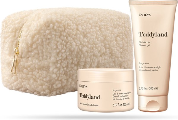 Набор косметики для тела Pupa Teddyland Kit Oat Milk Vanilla Гель для душа+Баттер для тела