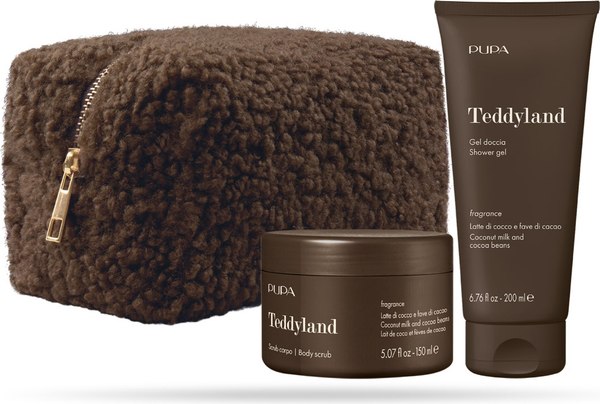 Набор косметики для тела Pupa Teddyland Kit Cocco Cacao Гель для душа+Скраб для тела