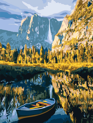 

Картина по номерам, Осень в горах / КХ4050_53916