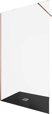 Душевая стенка Allen Brau Infinity 1 3.21029.60 / 323821 (медь браш) - 