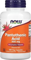 Витаминно-минеральный комплекс NOW Foods Pantothenic Acid 500mg (100капсул) - 