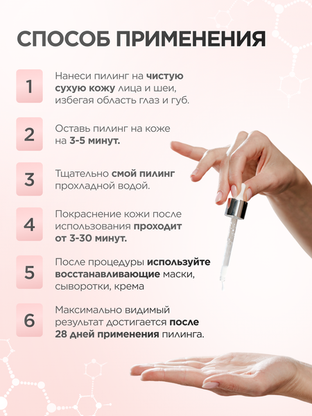 Пилинг для лица 19 LAB Домашний цитрусовый с AHA и BHA кислотами (30мл)
