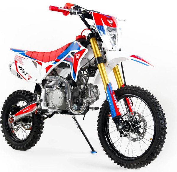 Мотоцикл Motax MX 140 17/14 (черный/белый/красный)