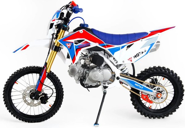 Мотоцикл Motax MX 140 17/14 (черный/белый/синий)