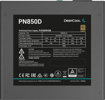 Блок питания для компьютера Deepcool PN850D (R-PN850D-FC0B-EU-V2)