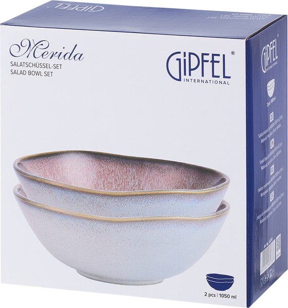 Набор салатников Gipfel Merida 43278 (2шт, голубой)