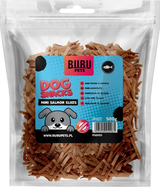 Лакомство для собак Bubu Pets Мини кусочки лосося / PS0120 (500г)