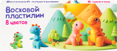 Пластилин восковой Genio Kids DMR8 (8цв) - 