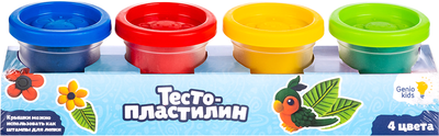 Пластилин Genio Kids Тесто-пластилин / TA1008B (4цв) - 