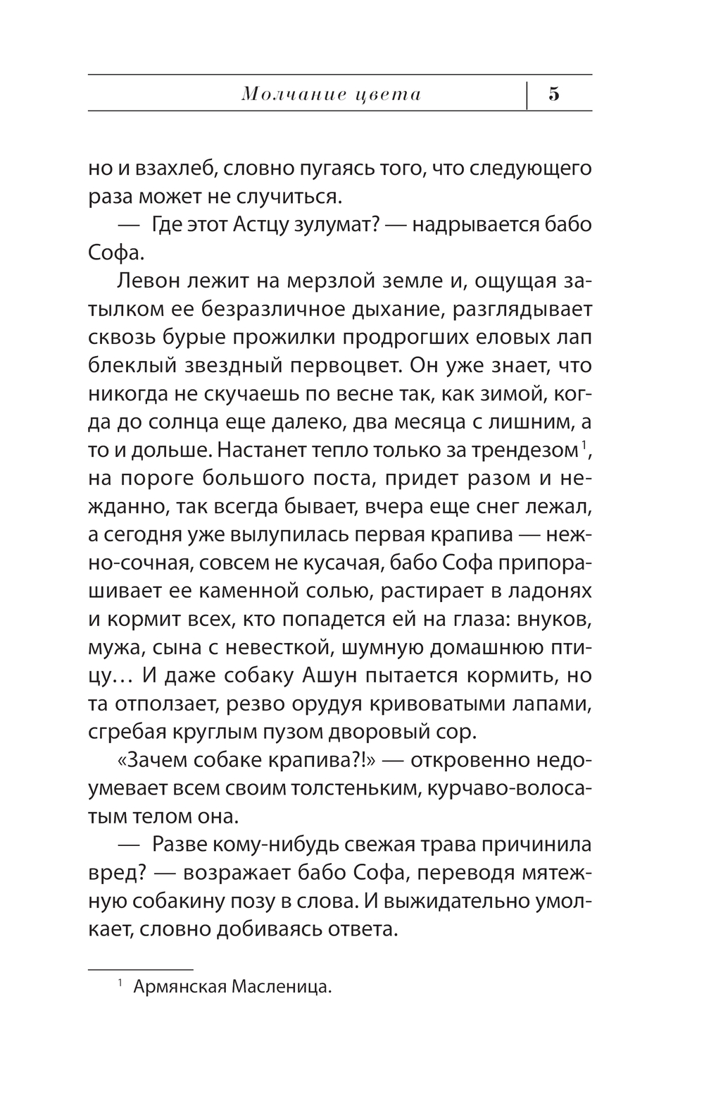 Художественная книга АСТ Молчание цвета, мягкая обложка (Абгарян Наринэ) — фото 6