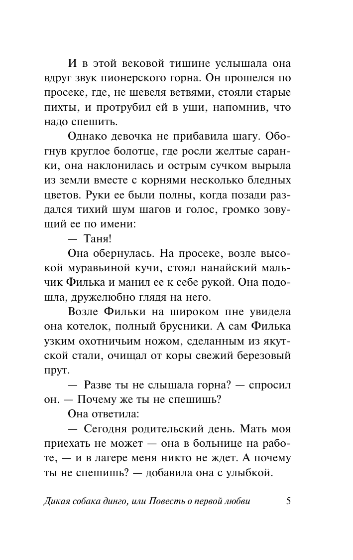 Художественная книга АСТ Дикая собака динго, или Повесть о первой любви, мягкая обложка (Фраерман Рувим) — фото 4