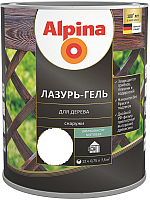 Защитно-декоративный состав Alpina Лазурь-гель (750мл, бесцветный) - 