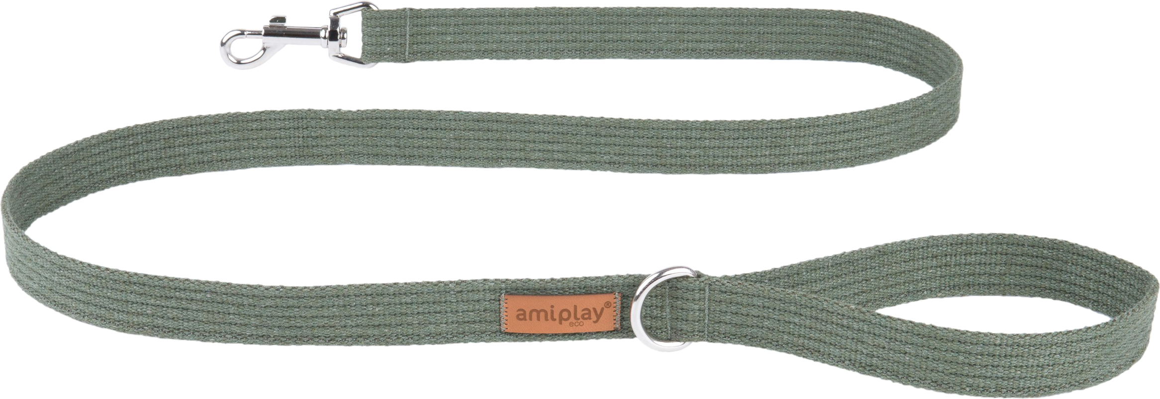Поводок Ami Play 140x3см (XL, хаки)