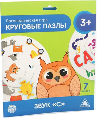 

Развивающая игра, Логопедическая. Круговые пазлы. Звук С / 5510806