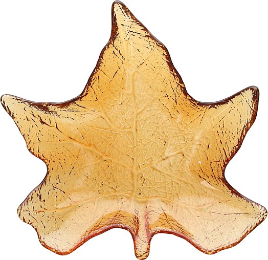 Блюдо Andrea Fontebasso Galassia Marsala Кленовый лист GL5VT509017 (янтарный)