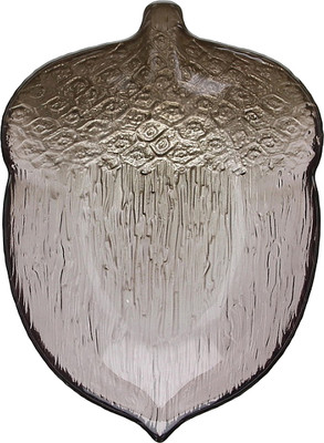 Блюдо Andrea Fontebasso Galassia Walnut Желудь GL5VT582850 (дымчатый) - 