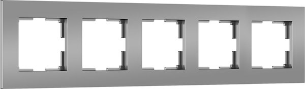 Рамка для выключателя Werkel Slab W0052965 (серебро софт)
