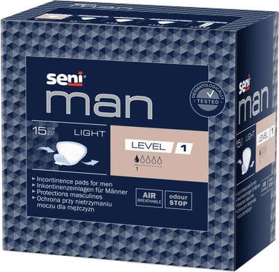 Прокладки урологические Seni Man Light Level 1 (15шт) - 