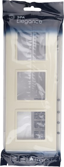 Рамка для выключателей и розеток ЭРА Elegance 14-5013-02 Classic / Б0060582 (слоновая кость)