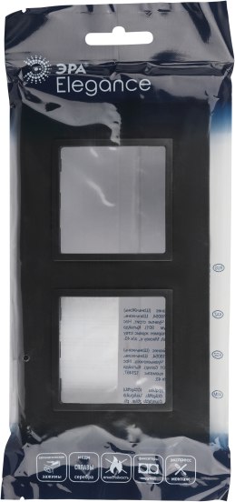 Рамка для выключателя ЭРА Elegance 14-5012-05 Classic / Б0060580 (антрацит)