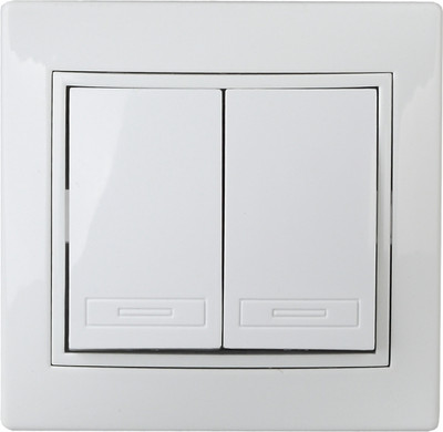 Выключатель INTRO Plano 1-107-01 / Б0053802 (белый) - 