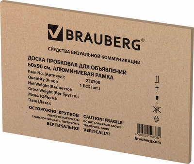 Информационная доска Brauberg 238308 (пробковая)