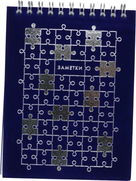 Блокнот Listoff Velvet / БВБФК6904465 (90л, синий)