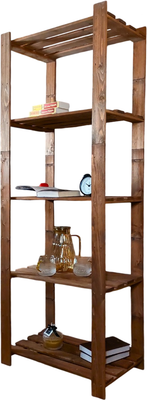 Стеллаж Четыре Солнца S-824/6 (коричневый) - 