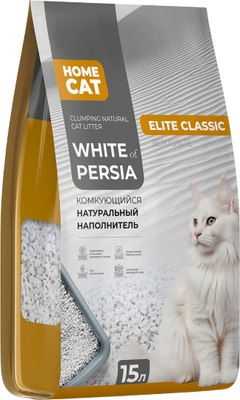 Наполнитель для туалета Homecat White Of Persia Elite Classic / 88808 (15л/12кг) - 