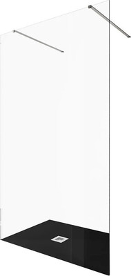 Душевая стенка Allen Brau Infinity 2 3.21055.BA / 323847 (серебро браш) - 