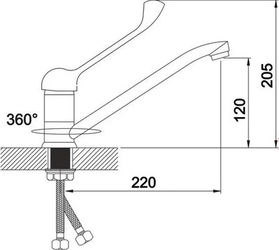 Смеситель Gota Rocio Medic 213210-GOTA